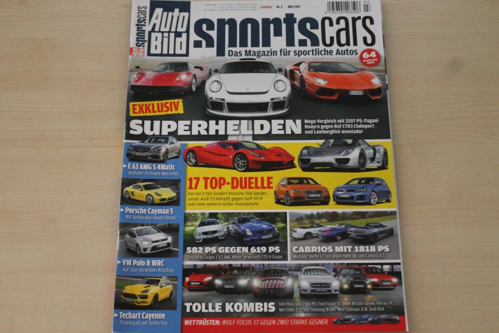 Deckblatt Auto Bild Sportscars (03/2013)